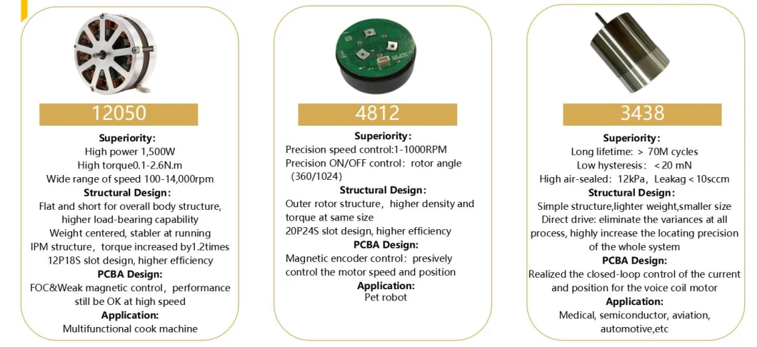 Frameless BLDC /DC /Robot/Electric High Speed Outer Motor